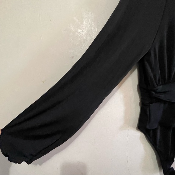 NWT Intimately Free People Top Bodysuit Wrap Black Medium - Picture 11 of 16